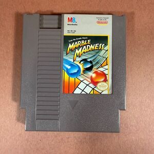 Marble Madness Puzzle Nintendo NES Milton Bradley NTSC 1985 Cartridge
